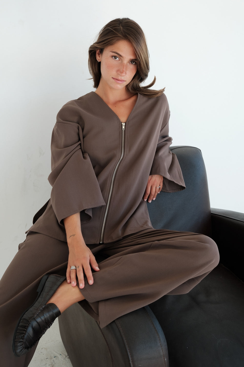 VESTE HANA TAUPE