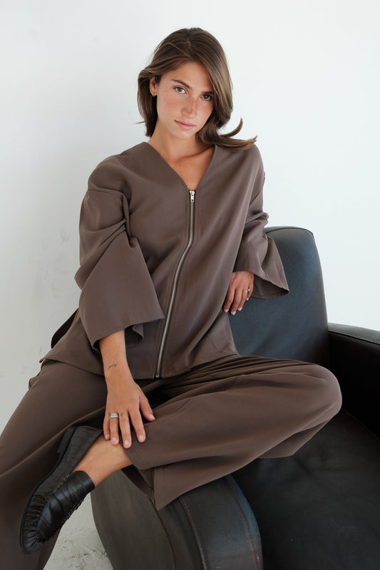 VESTE HANA TAUPE