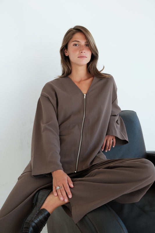 VESTE HANA TAUPE