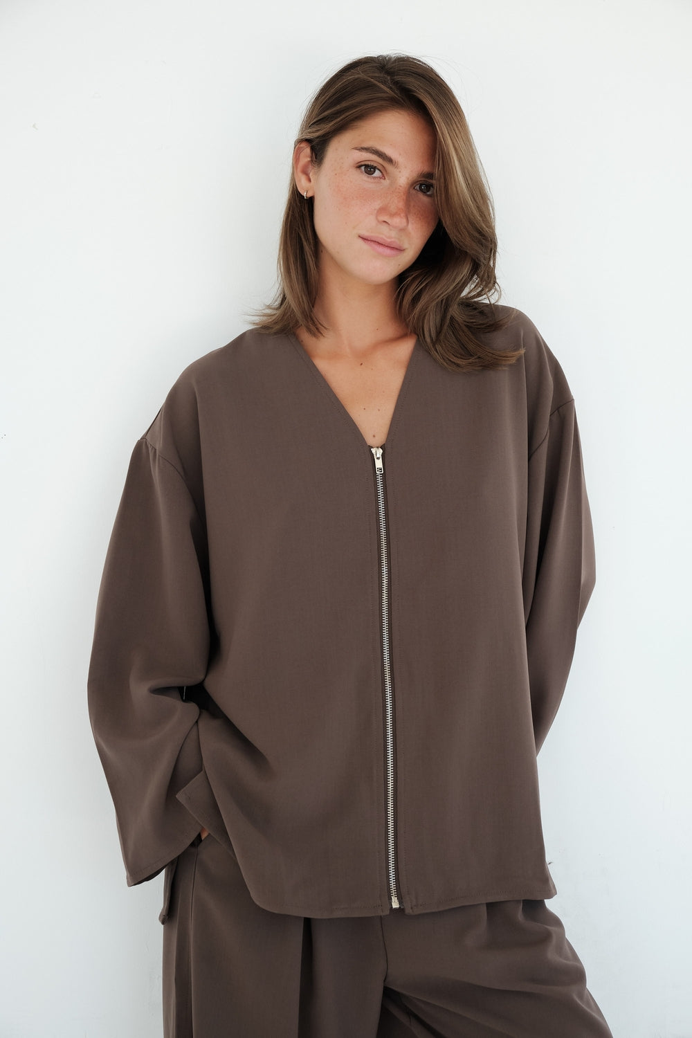 VESTE HANA TAUPE