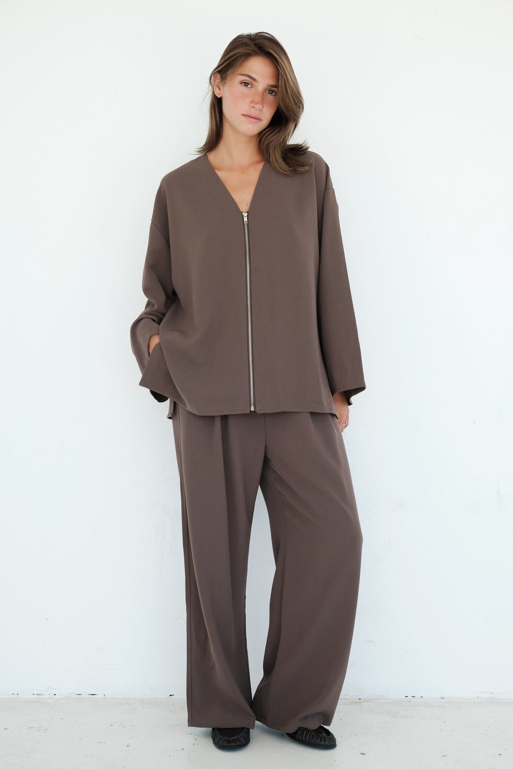 VESTE HANA TAUPE