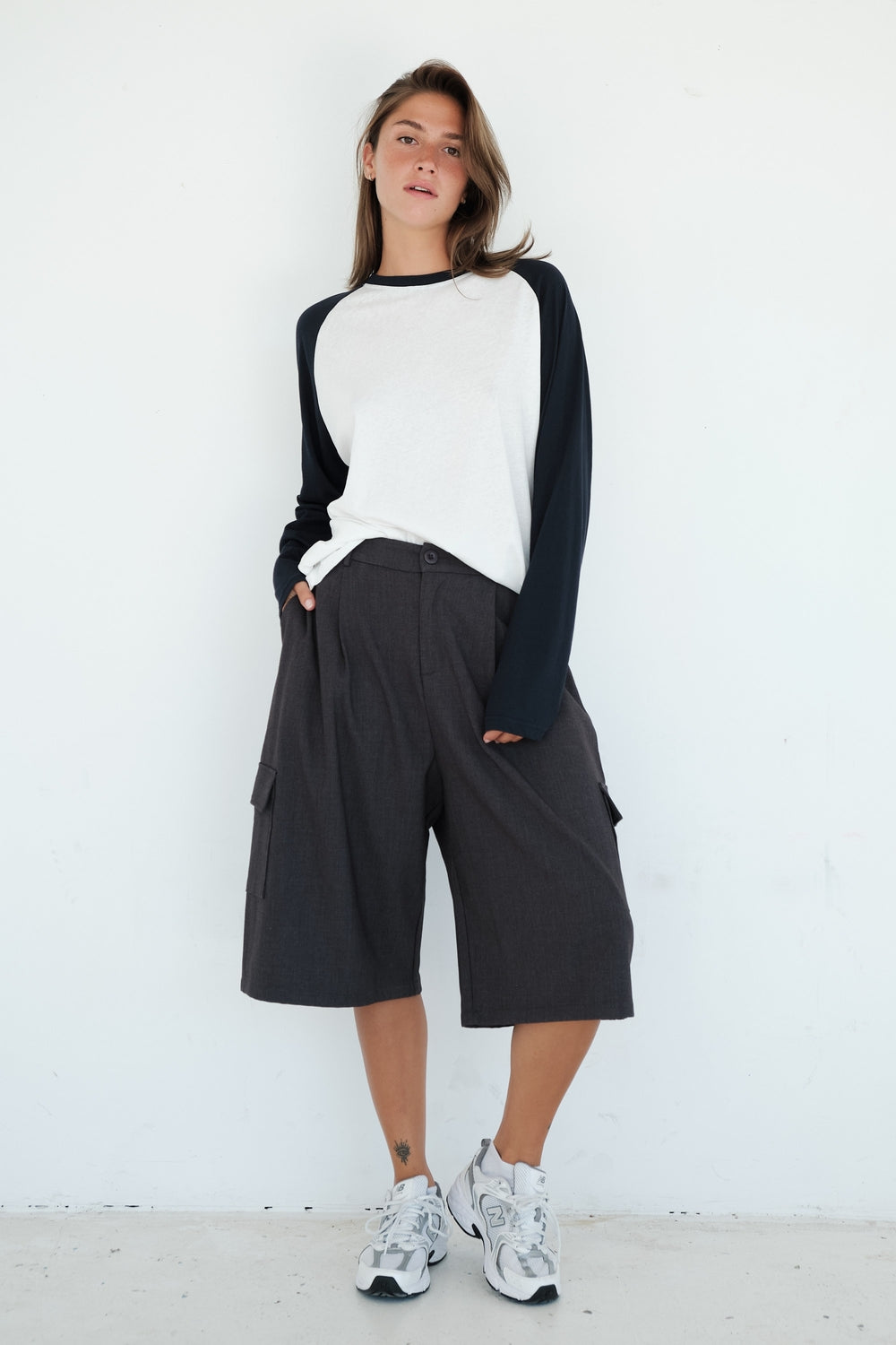 SHORT SLOANE GRIS