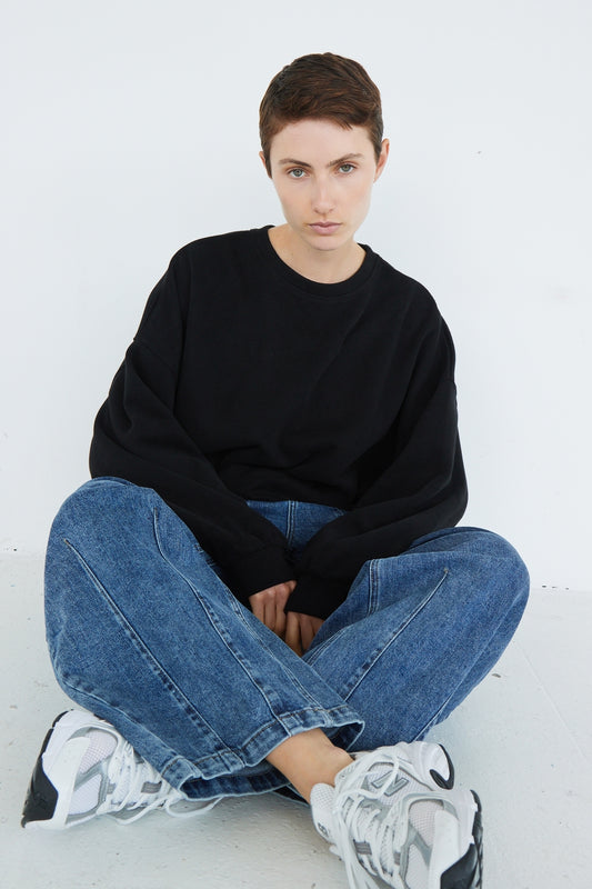 CHRISTINE DARK GREY SWEATSHIRT