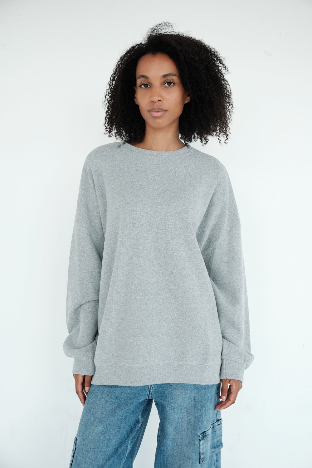 SWEAT CHRISTINE GRIS CHINE