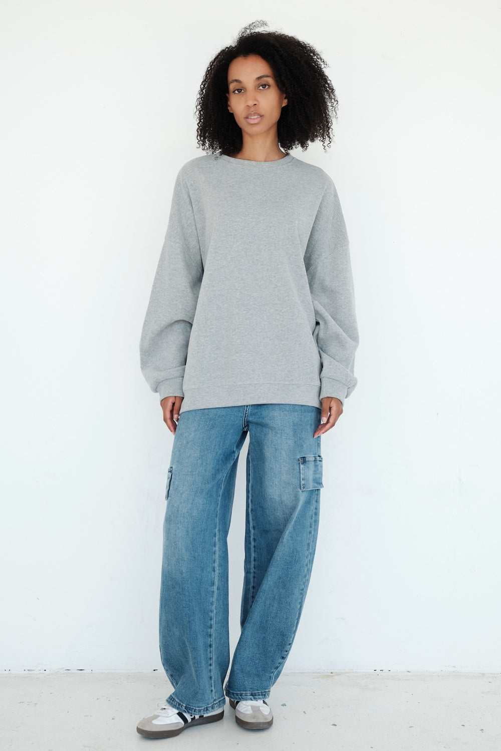 SWEAT CHRISTINE GRIS CHINE