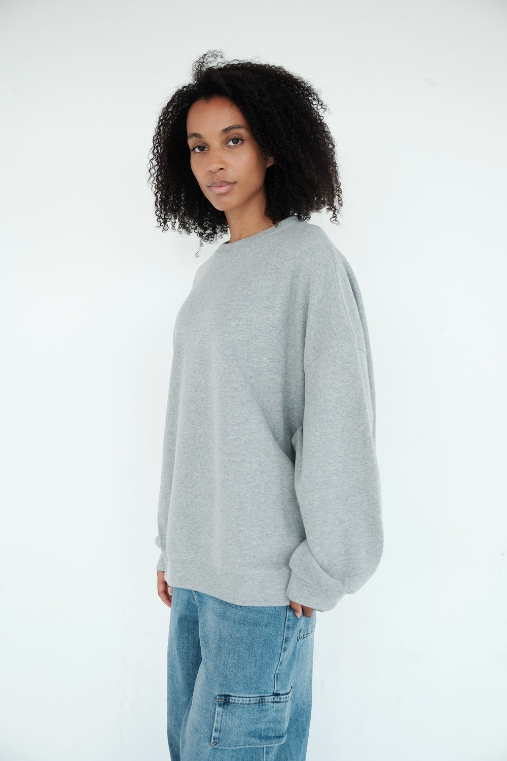 SWEAT CHRISTINE GRIS CHINE