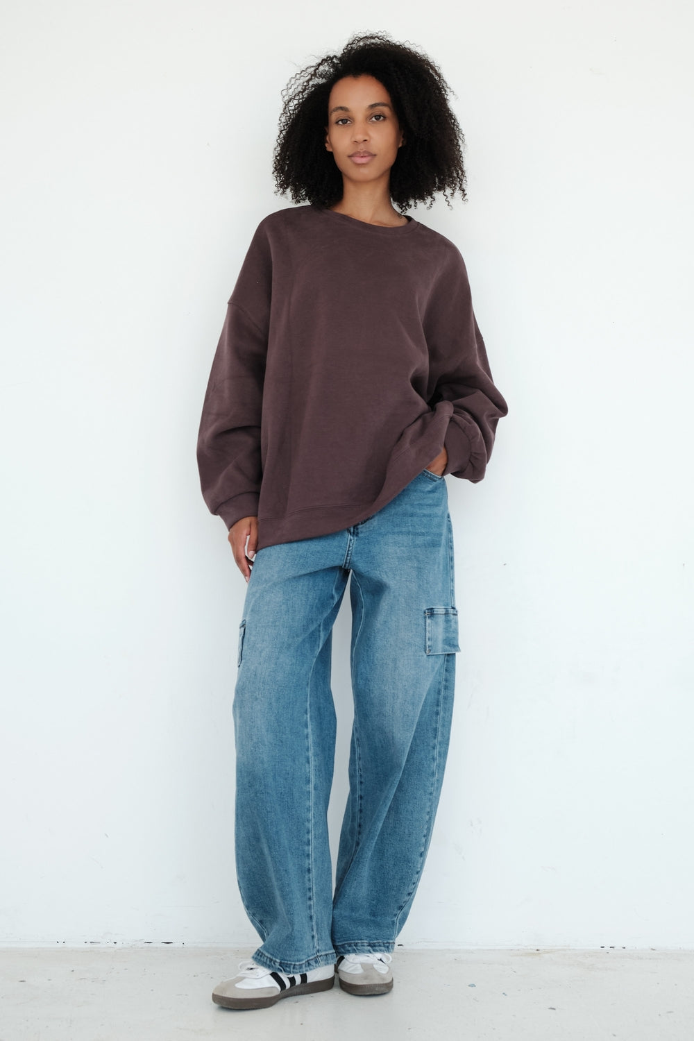 SWEAT CHRISTINE AUBERGINE