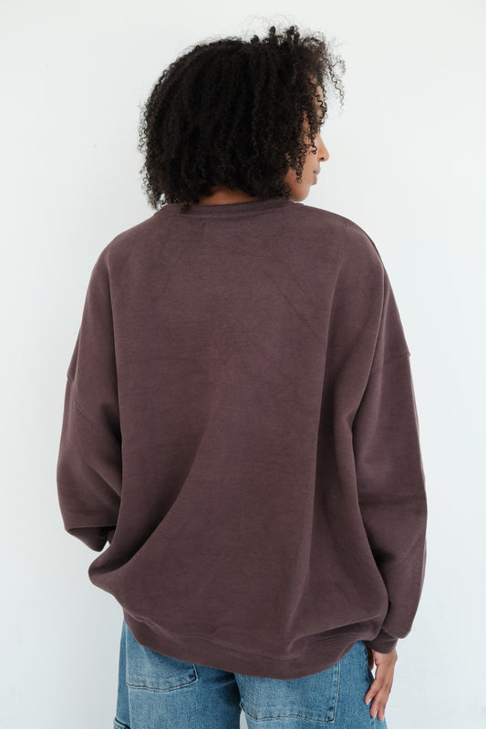 SWEAT CHRISTINE AUBERGINE