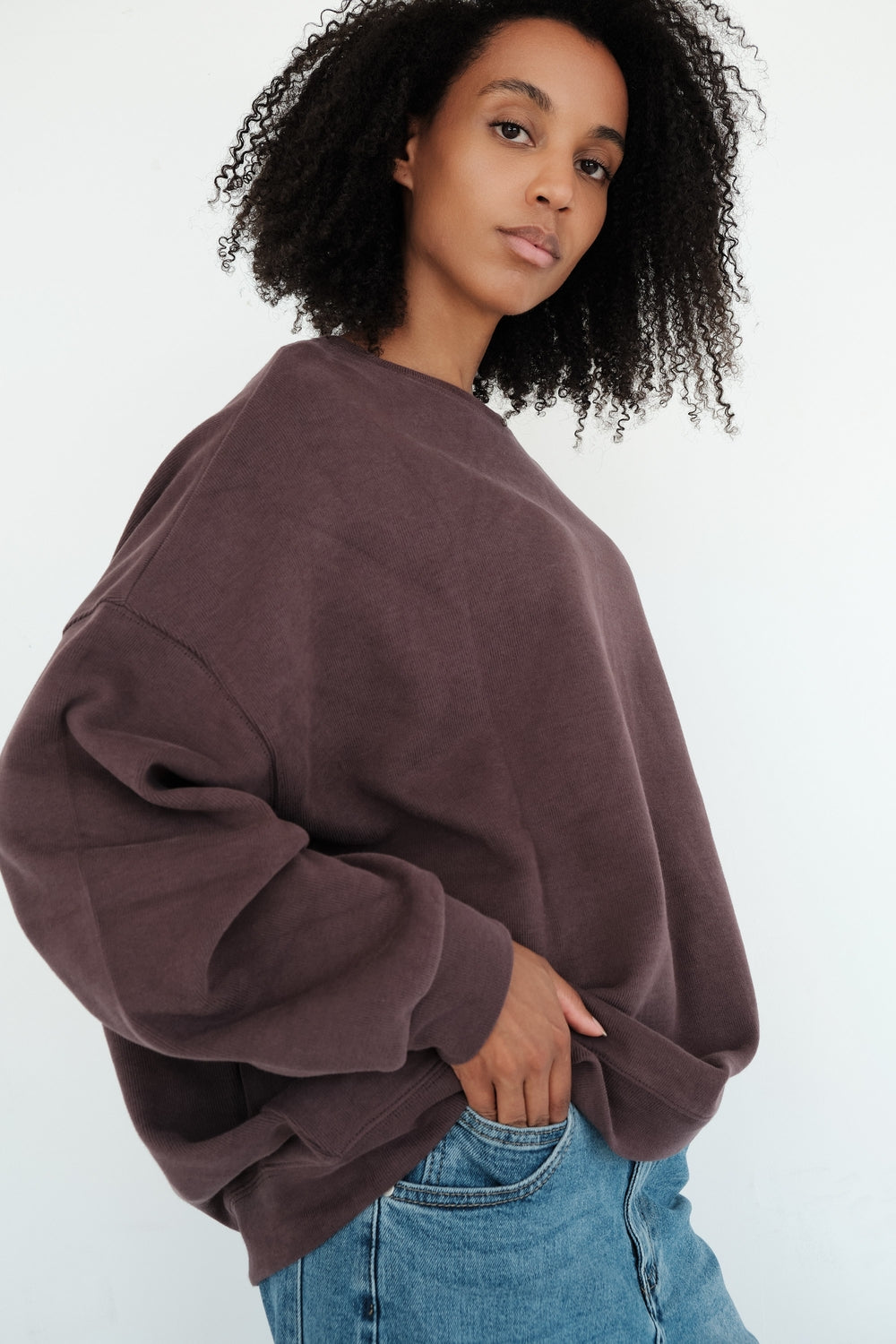 SWEAT CHRISTINE AUBERGINE