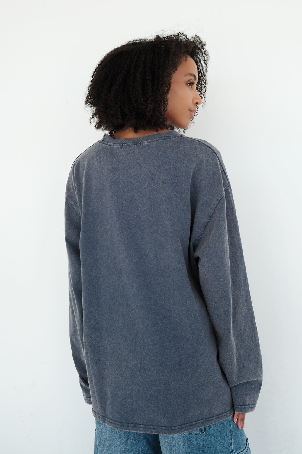 TOP COLINE BLEU GRIS