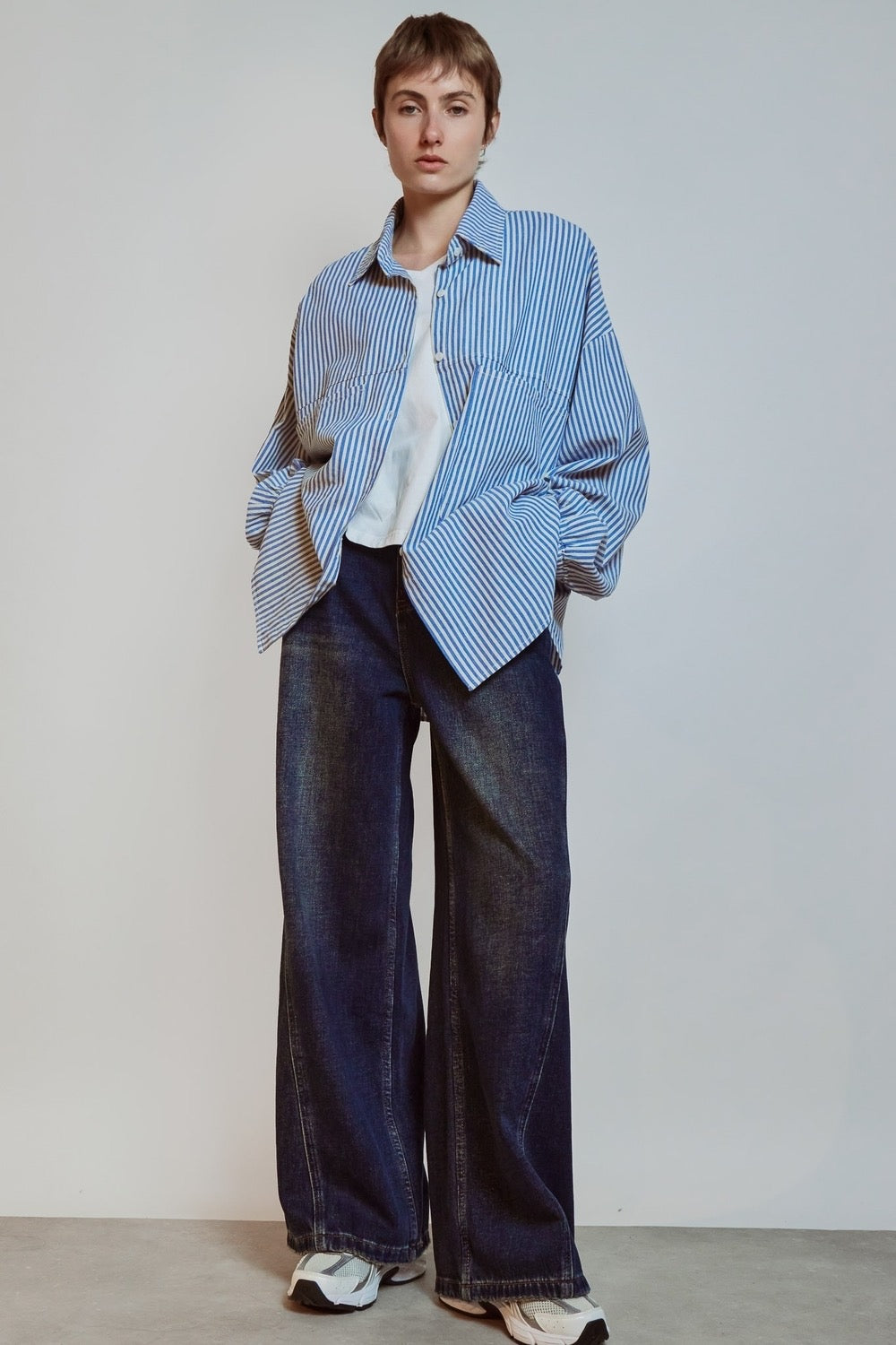 CHEMISE SELMA BLEU