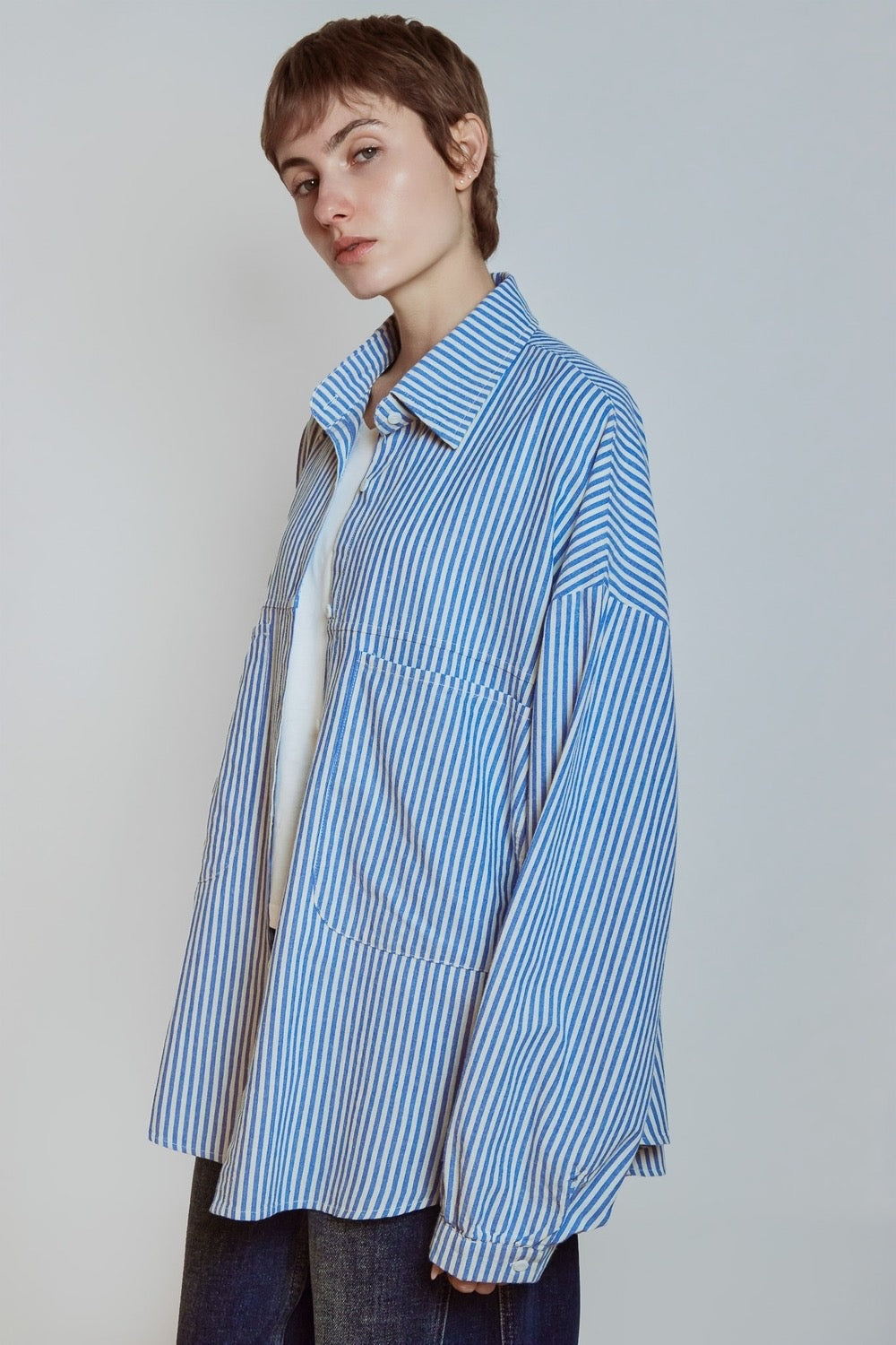 CHEMISE SELMA BLEU