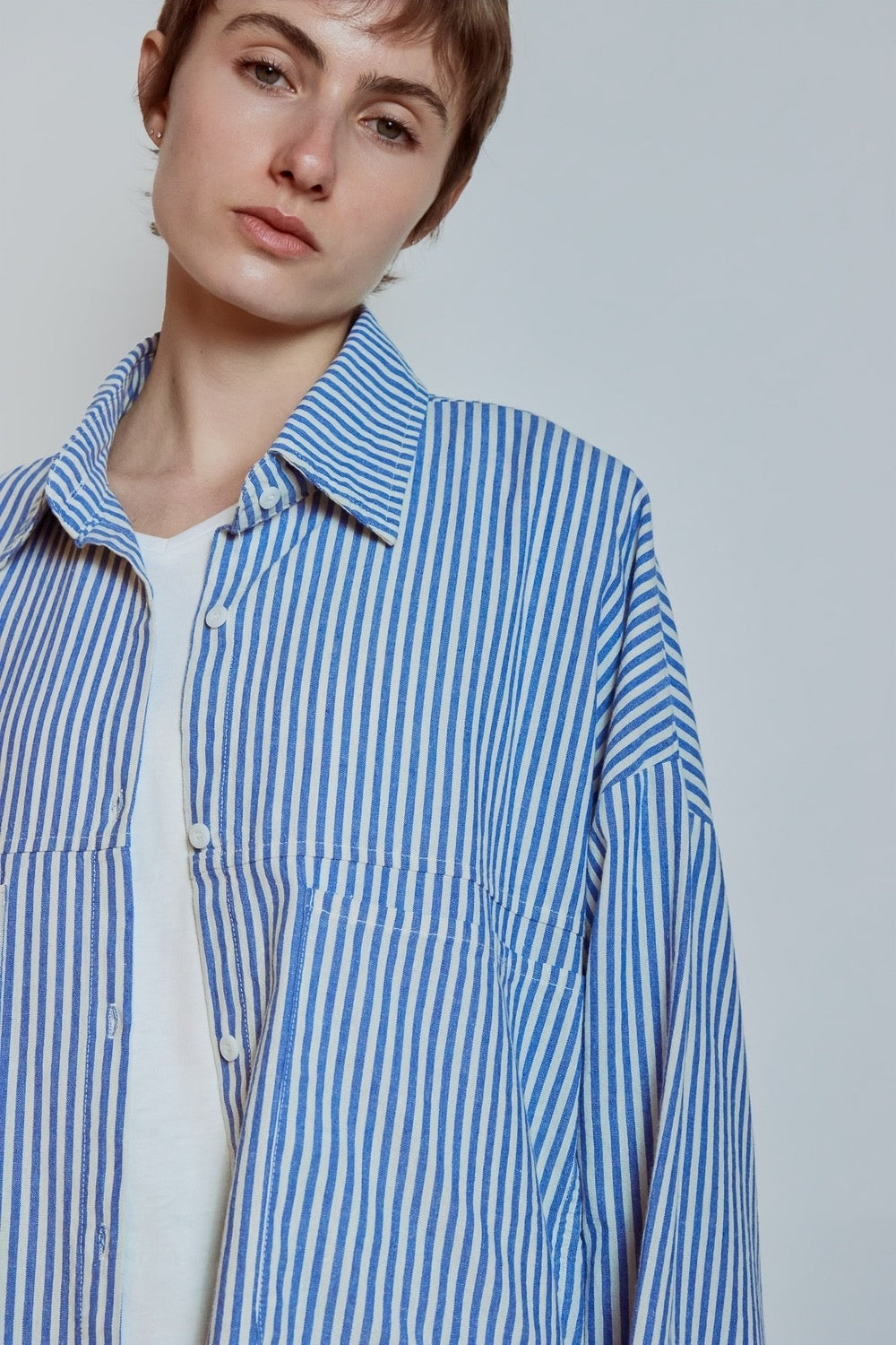 CHEMISE SELMA BLEU