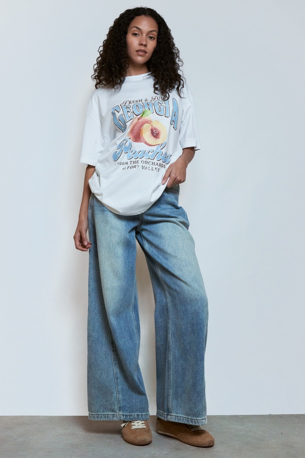 T-SHIRT GEORGIA BLANC
