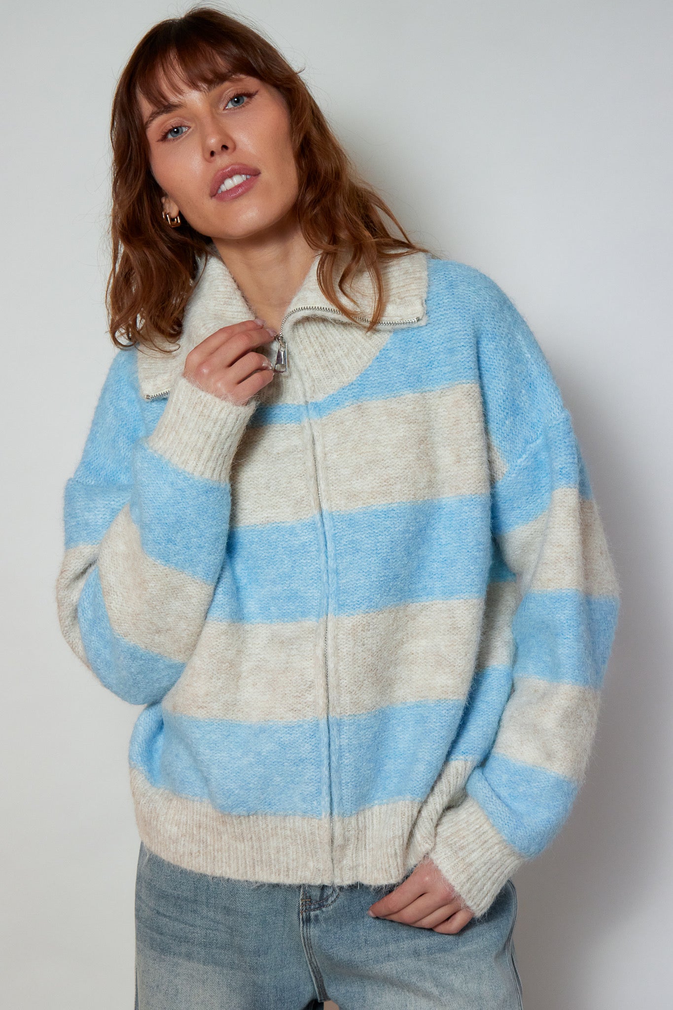 GILET NAWEL BLEU