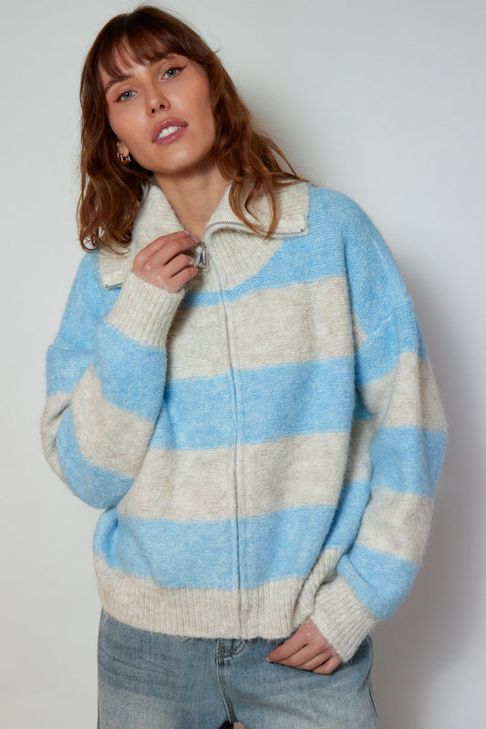 GILET NAWEL BLEU