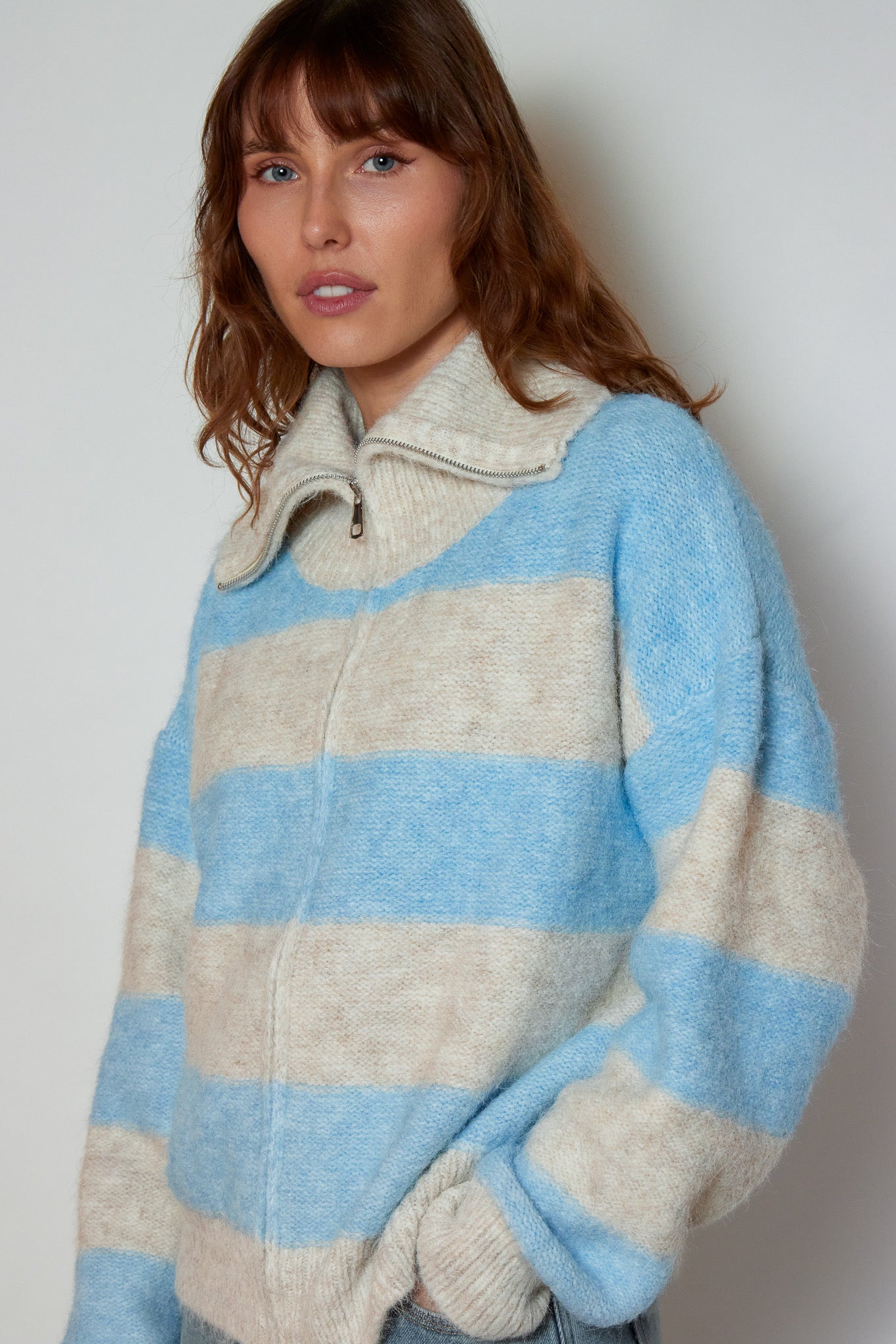 GILET NAWEL BLEU